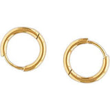 Thin Gold Hoop 8mm Earrings