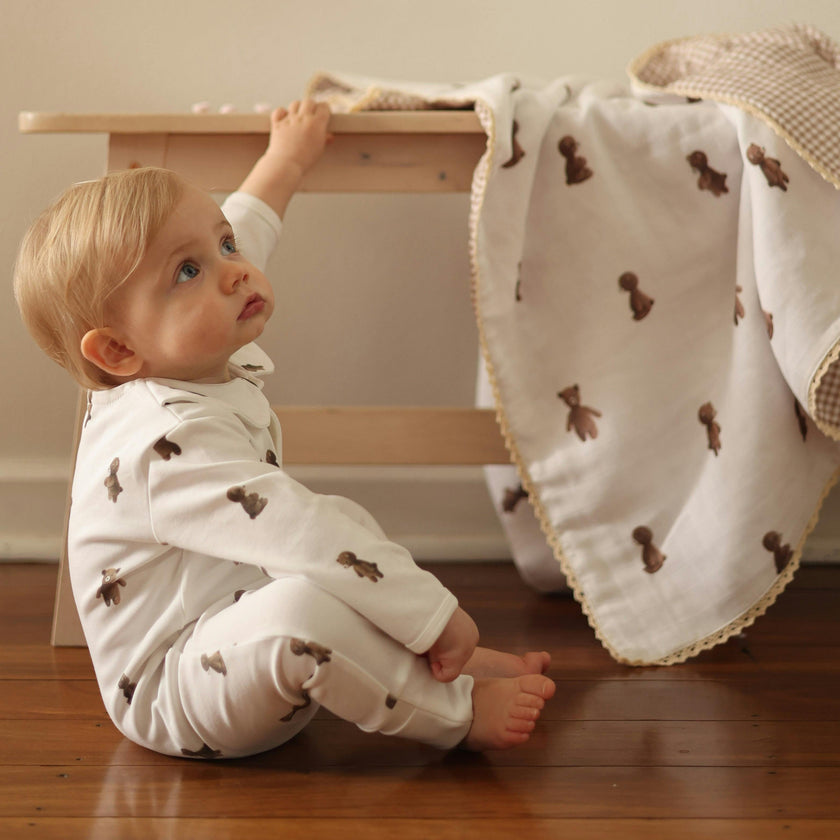 Cotton Babygrow - Teddy Bear
