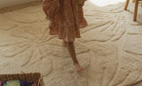 Floral Field Washable Wool Area Rug