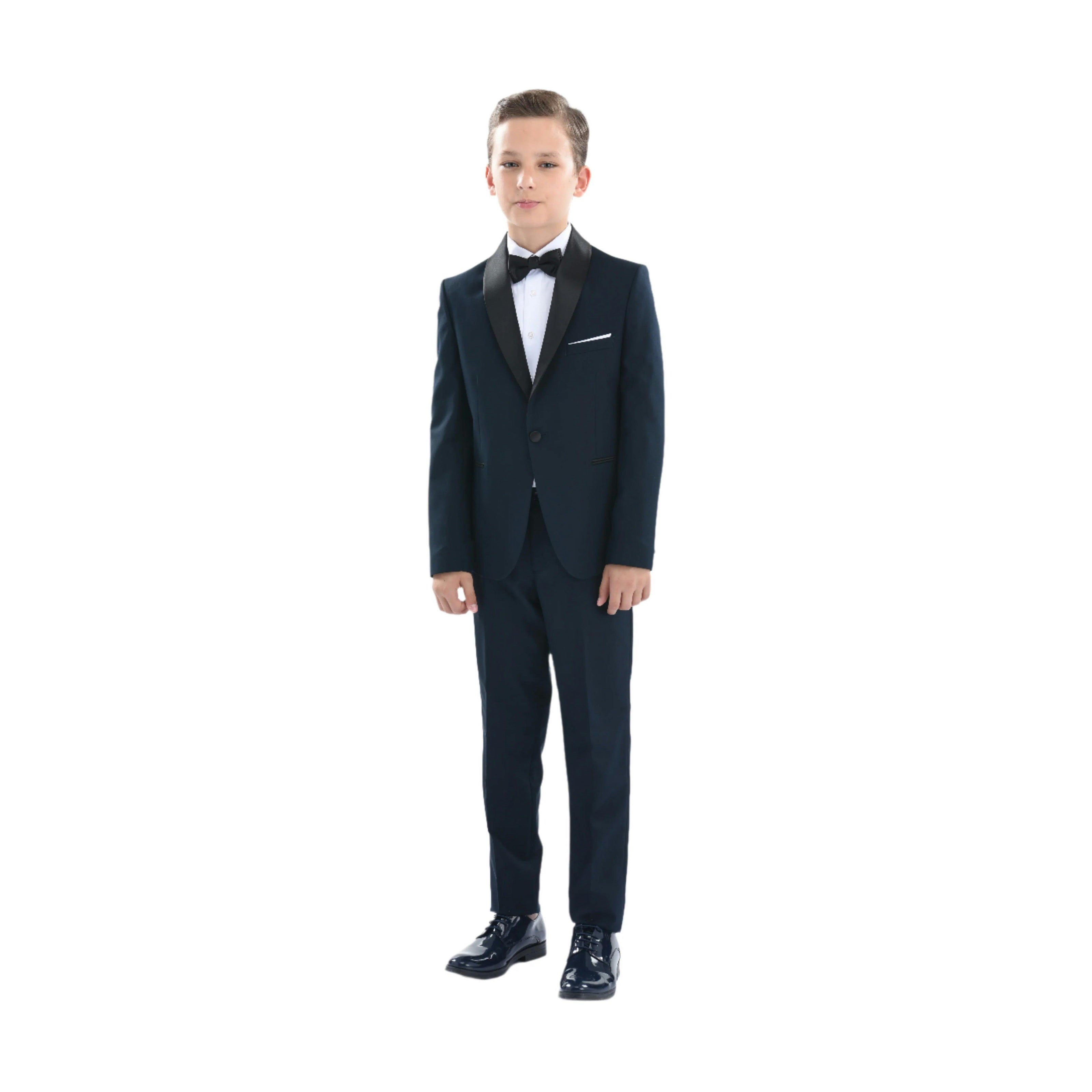 Navy Shawl Lapel Suit