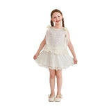 Ivory Althea Glitter Ruffle Skirt Set