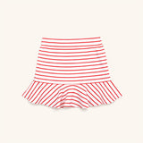 Tennis Skirt in Red Heart Stripe