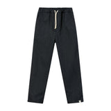 SOCIETY Navy tweed pants with jersey lining