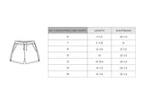 Boys Drawstring Linen Shorts in Aqua Island Mini Stripe
