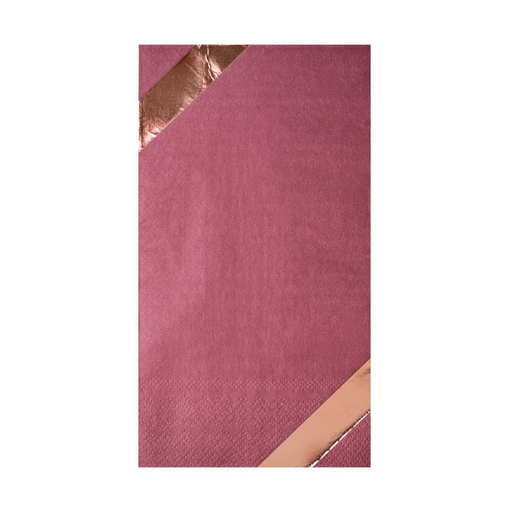 Mauve-Elous Rose Gold Foil Guest Napkins