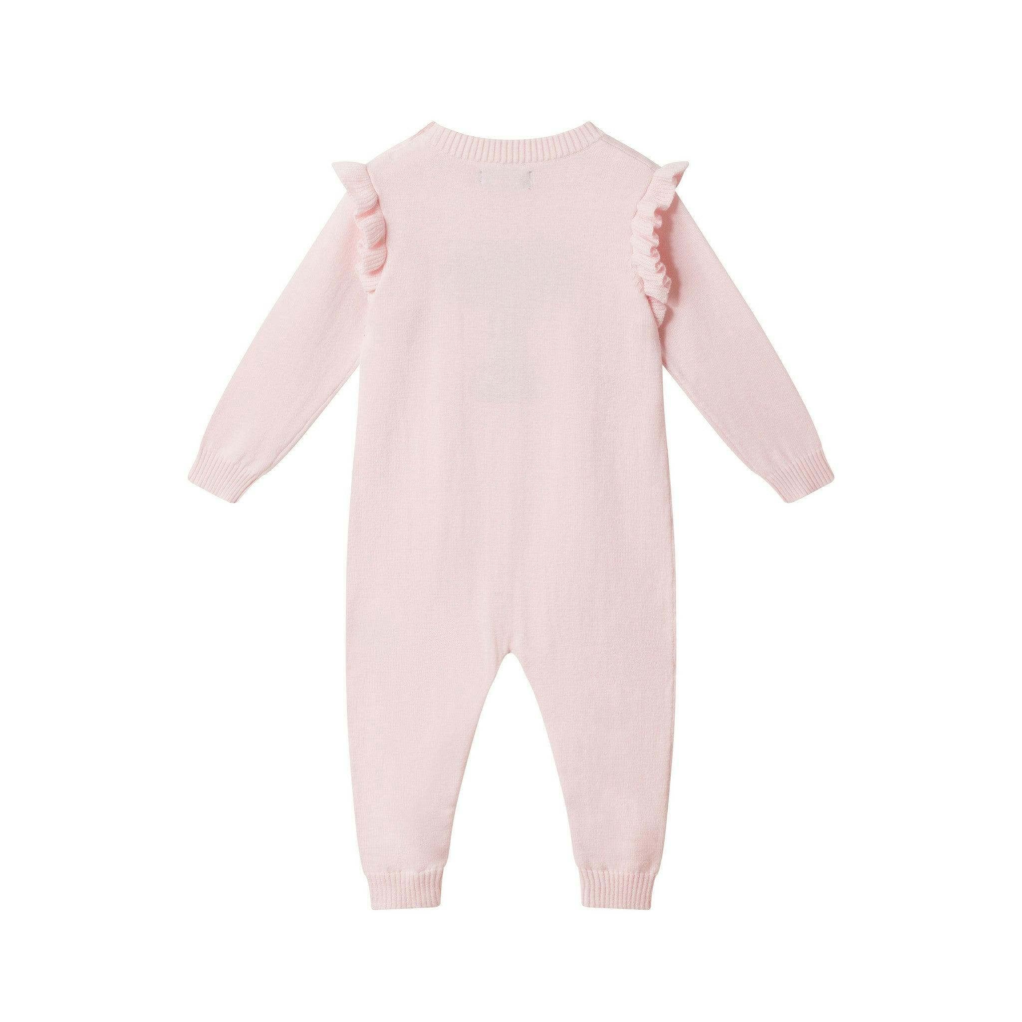 Infant Girls Sweater Romper Set | Shimmer Bow
