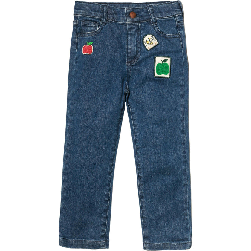Recycled Denim Apple Patch Kid Pant