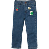 Recycled Denim Apple Patch Kid Pant