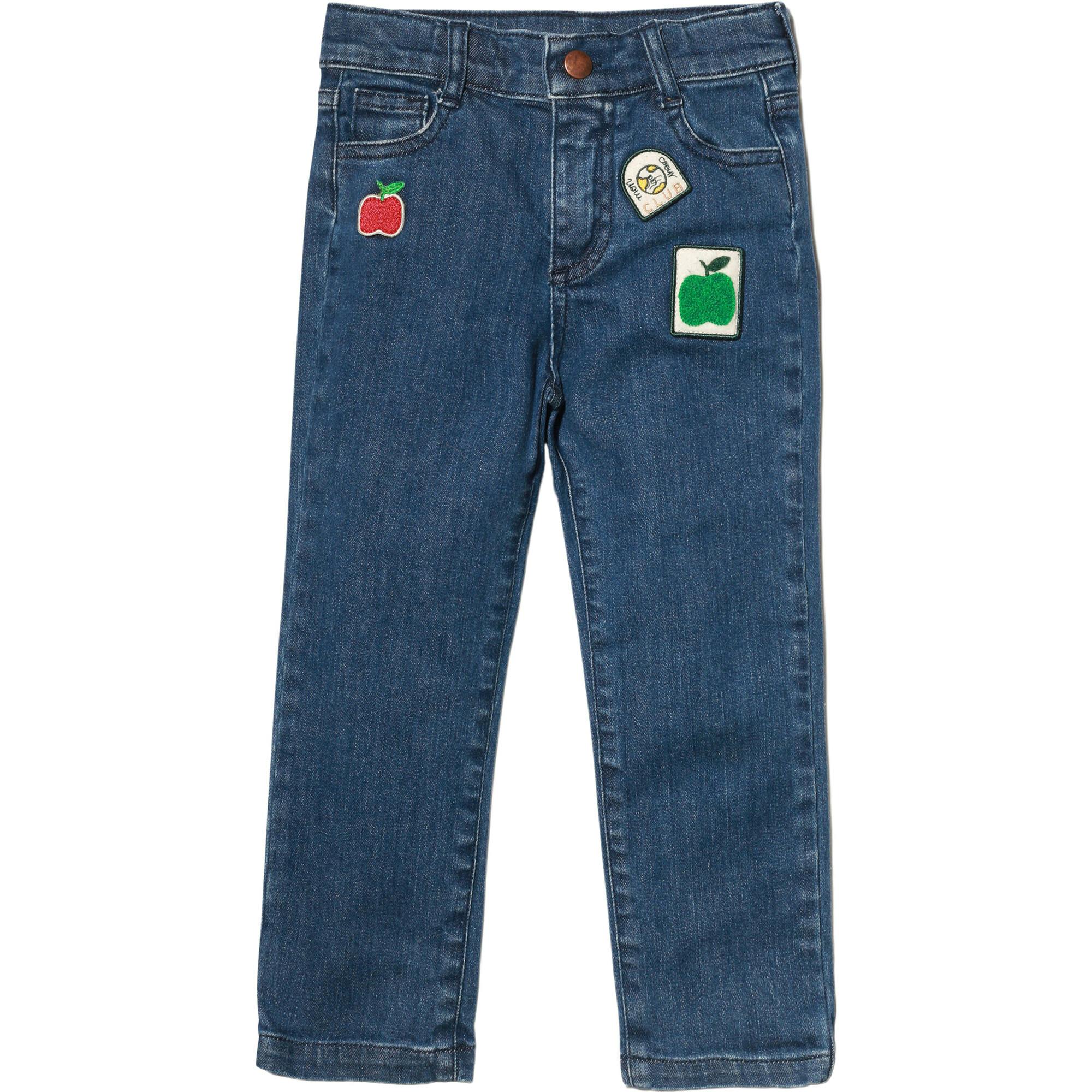 Recycled Denim Apple Patch Kid Pant