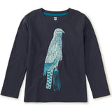 Nihat's Hawk Graphic Tee, Blue