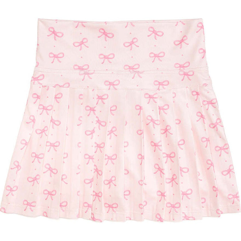 Pink Bow Athletic Skort