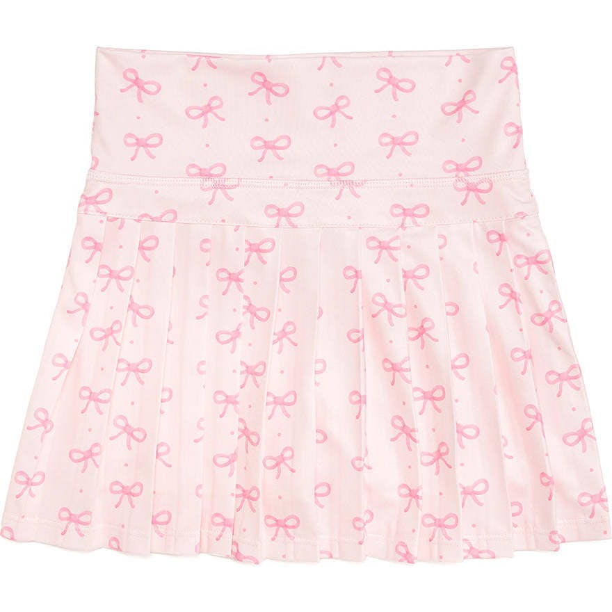 Pink Bow Athletic Skort