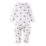 Princess Crown Print Footie