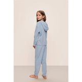 Kid's Recycled Boucle Hoodie & Jogger Set, Blue