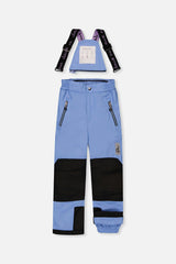 Two Piece Play Snowsuit Pink Mountain Print With Blue Pants