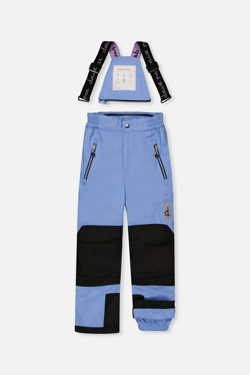 Two Piece Play Snowsuit Pink Mountain Print With Blue Pants