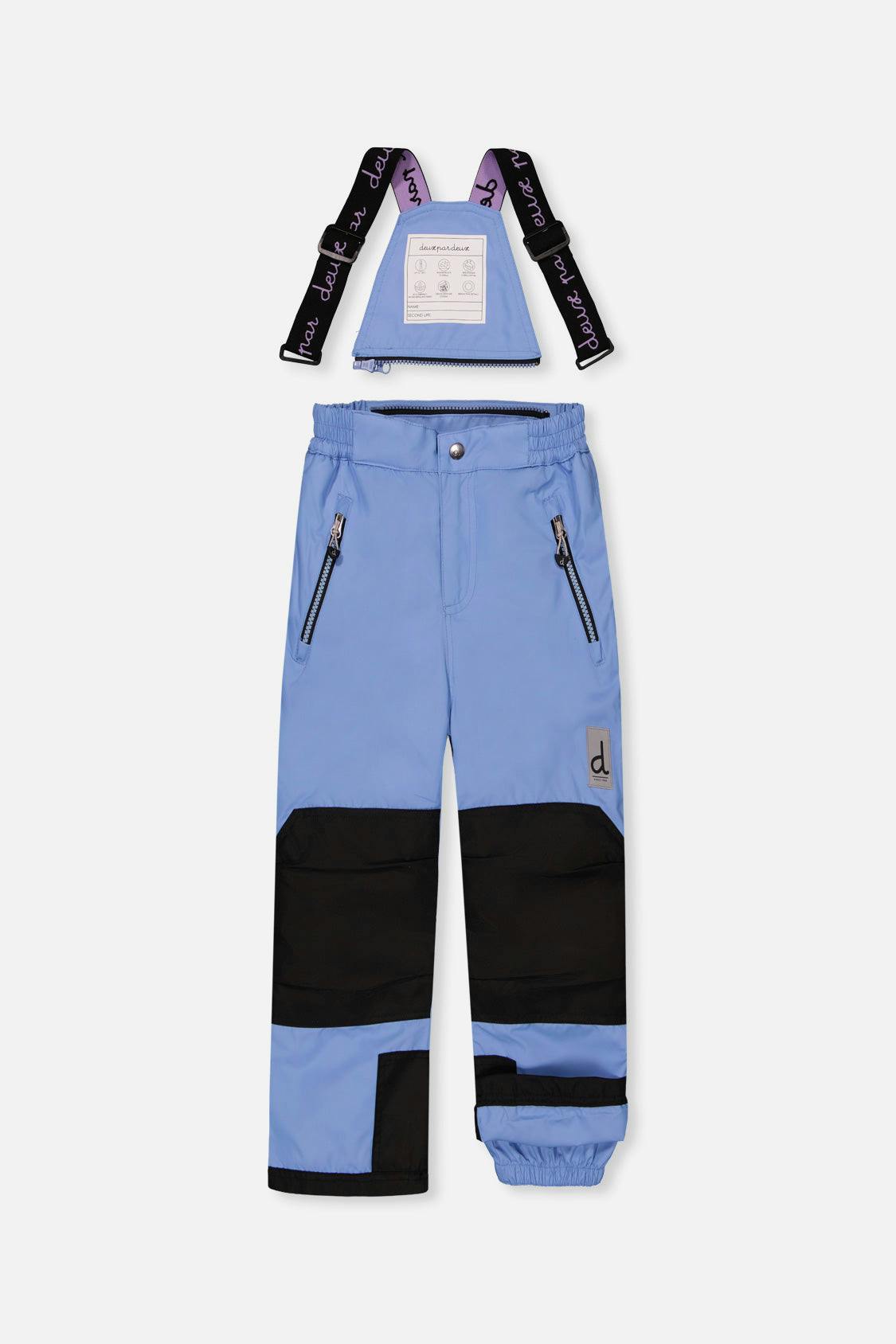 Two Piece Play Snowsuit Pink Mountain Print With Blue Pants