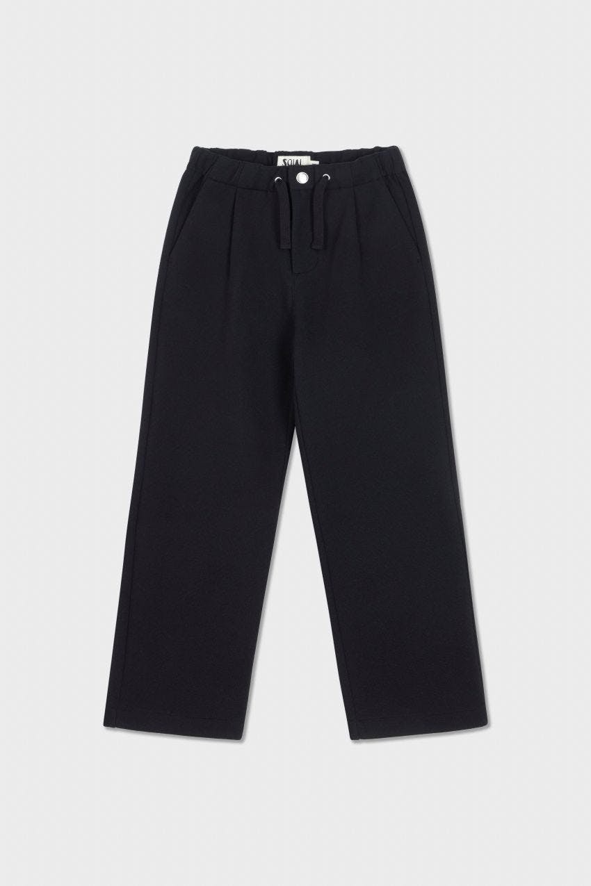 Organic Cotton Recycled Polyester Pleated Pant
