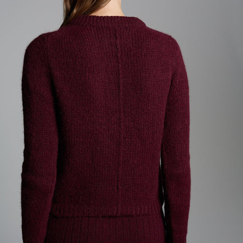 AVA SWEATER | MERLOT