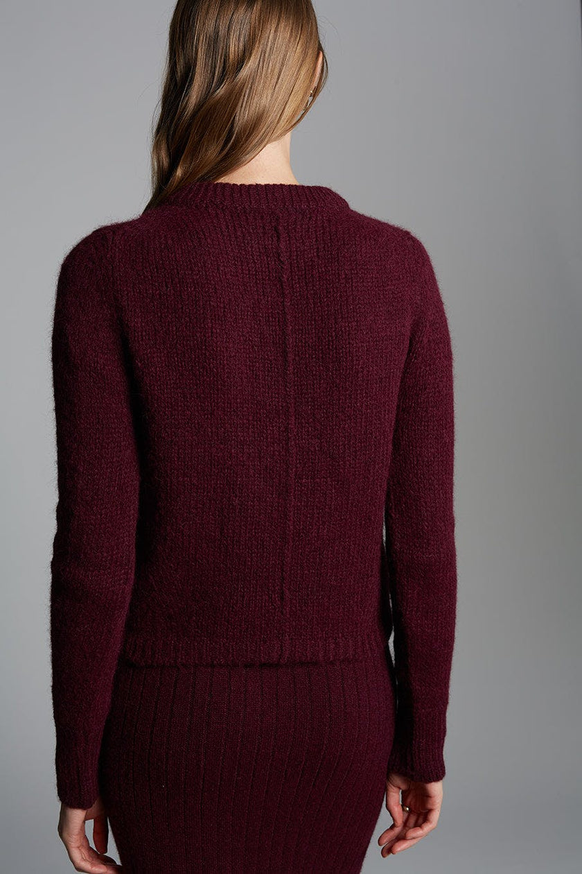 AVA SWEATER | MERLOT