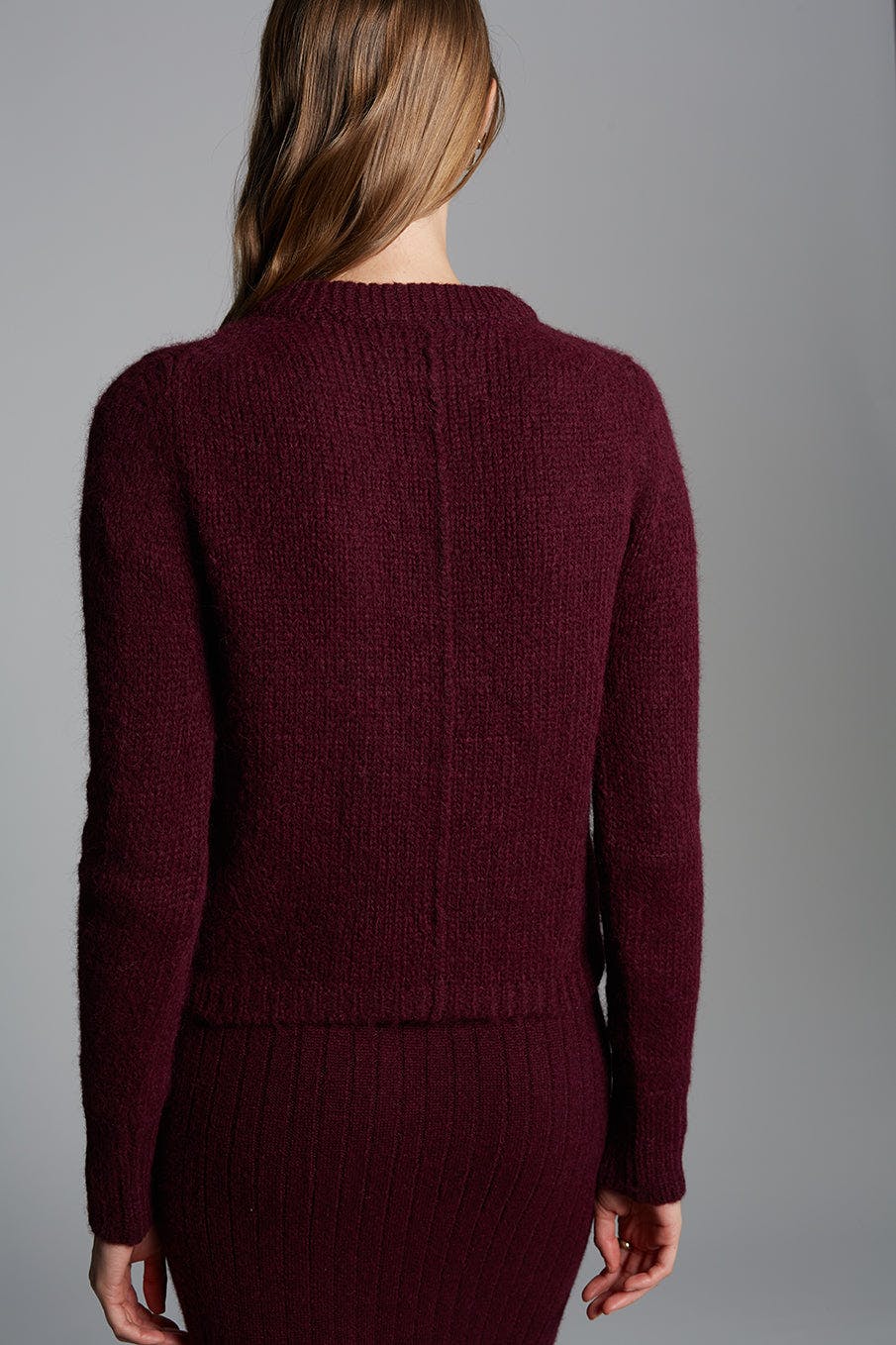 AVA SWEATER | MERLOT