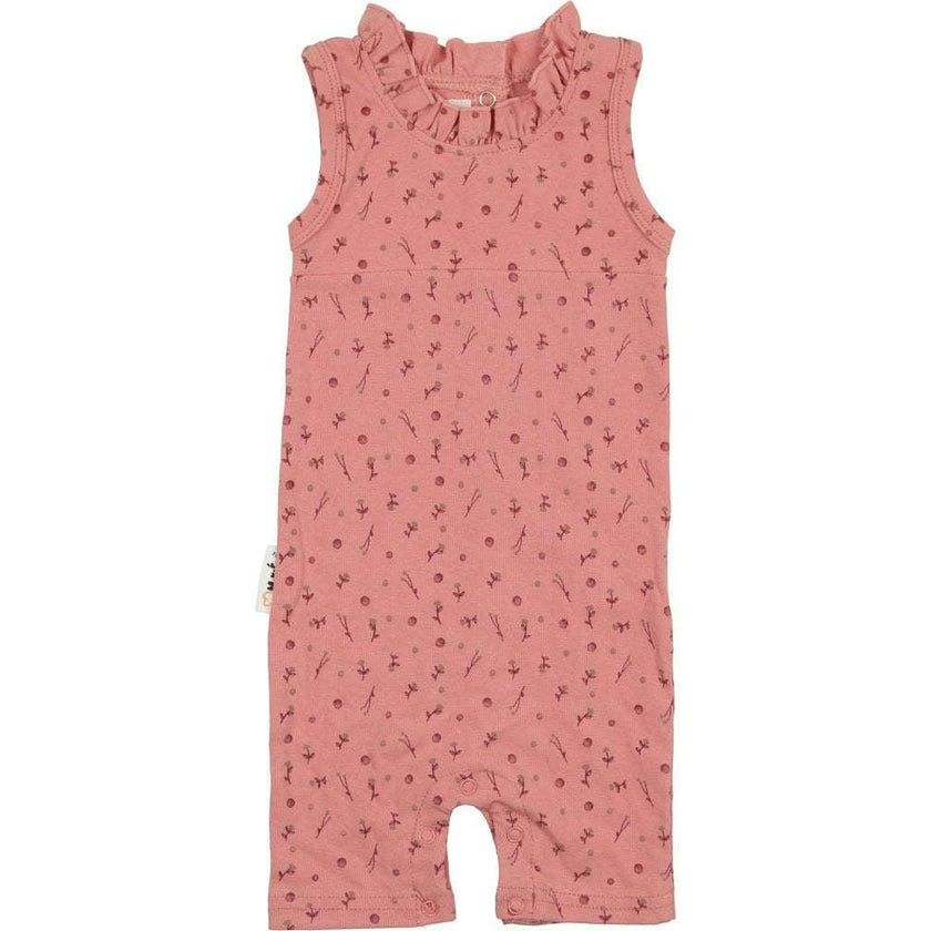 Berry Floral Footie
