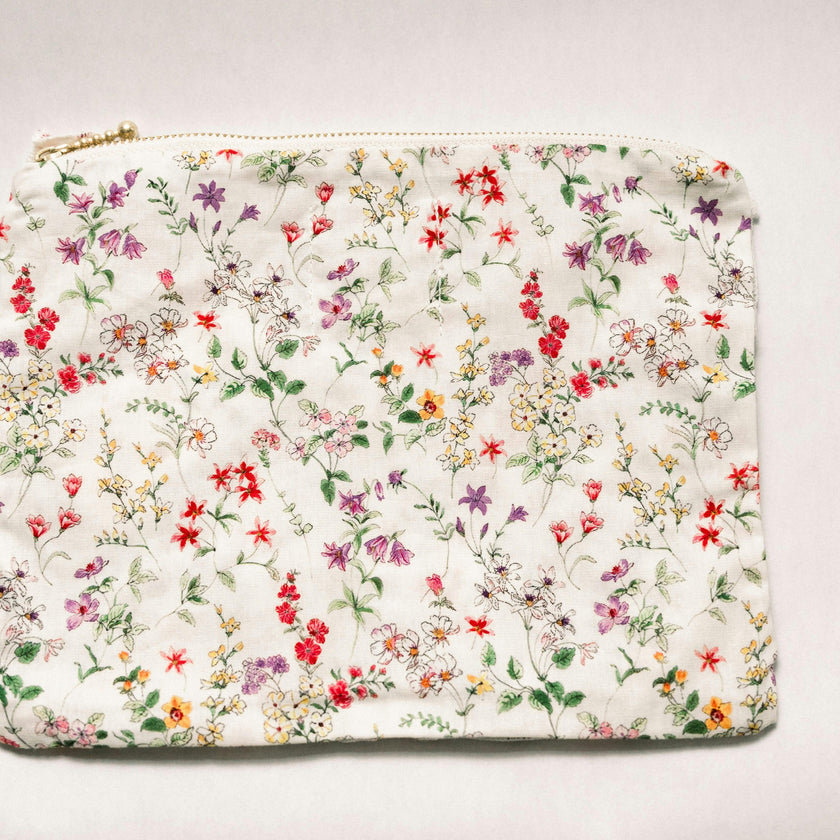 Wildflower Waltz Timeless Floral Ruffle Zipper