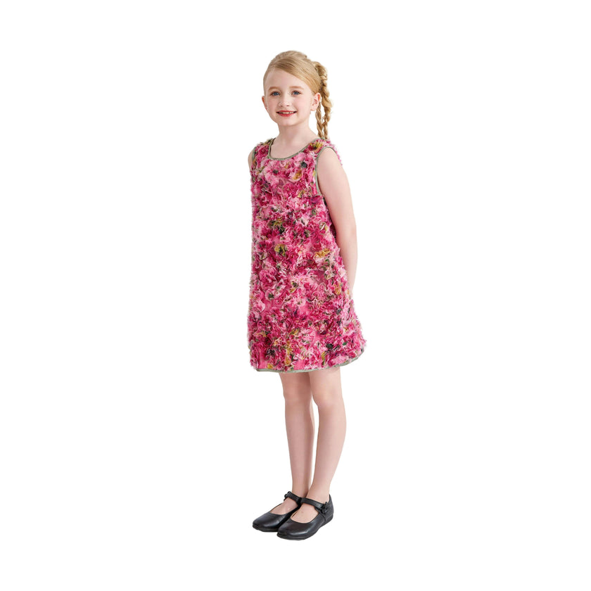 Pink Sylvie Floral Textured Dress