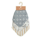 Ezra Woodland Cotton Bandana Baby Bib (3 Pack)