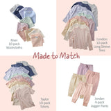 LONDON 10-Pack Toddler Long Sleeve T-Shirts