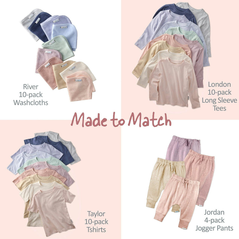 LONDON 10-Pack Toddler Long Sleeve T-Shirts