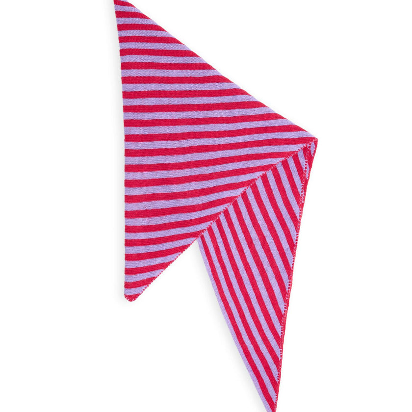 women's wool blend scarf - berry bloom