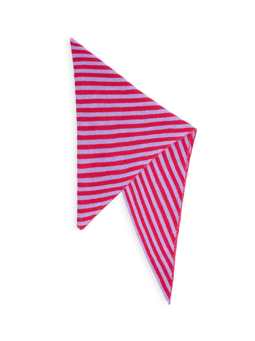 women's wool blend scarf - berry bloom