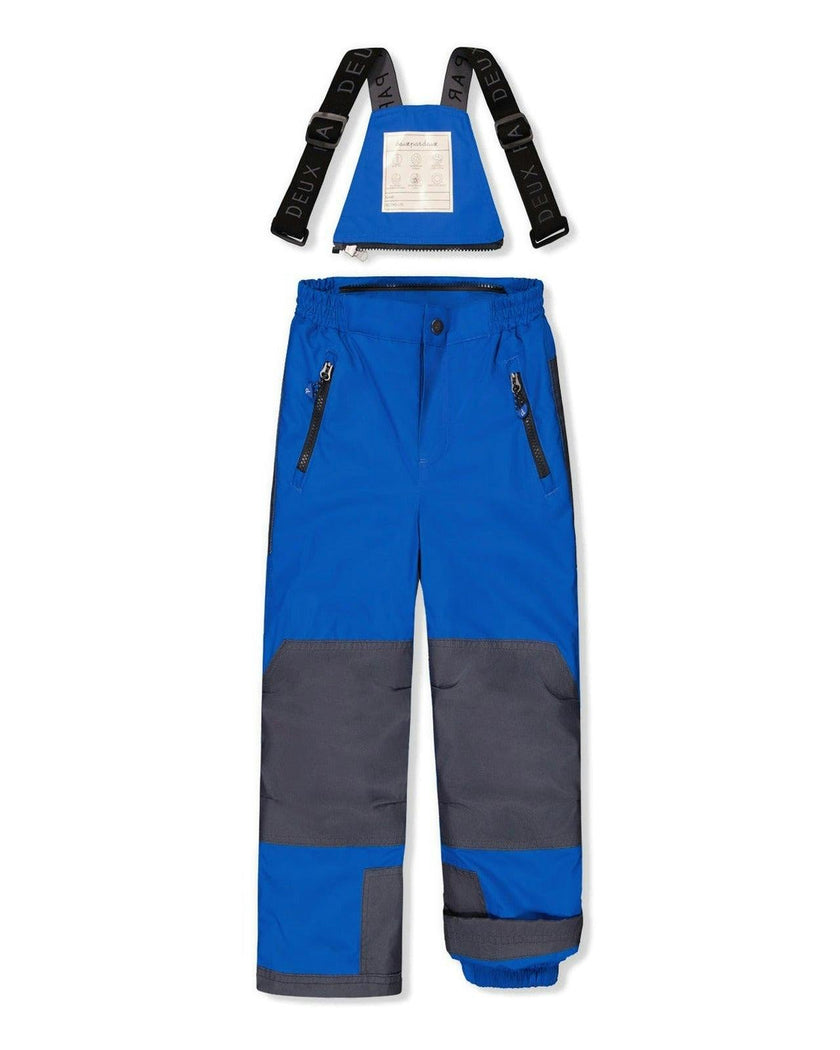 Two Piece Play Snowsuit Grey and Blue Dinosaur Print with Blue Pants
