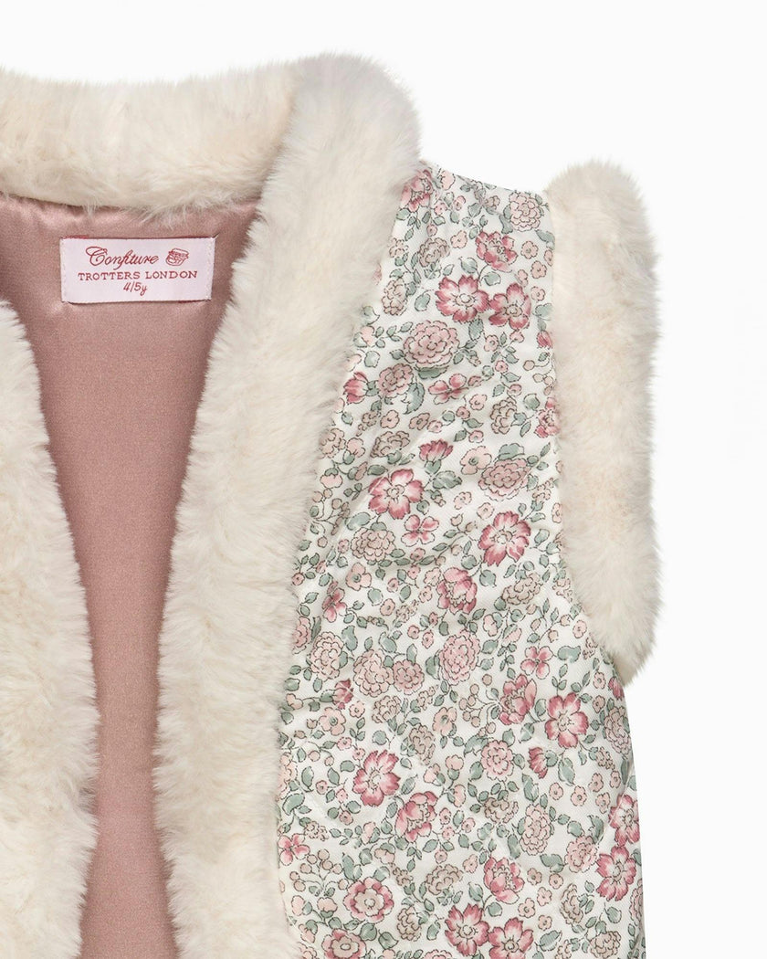 Arabella Quilted Fur Gilet