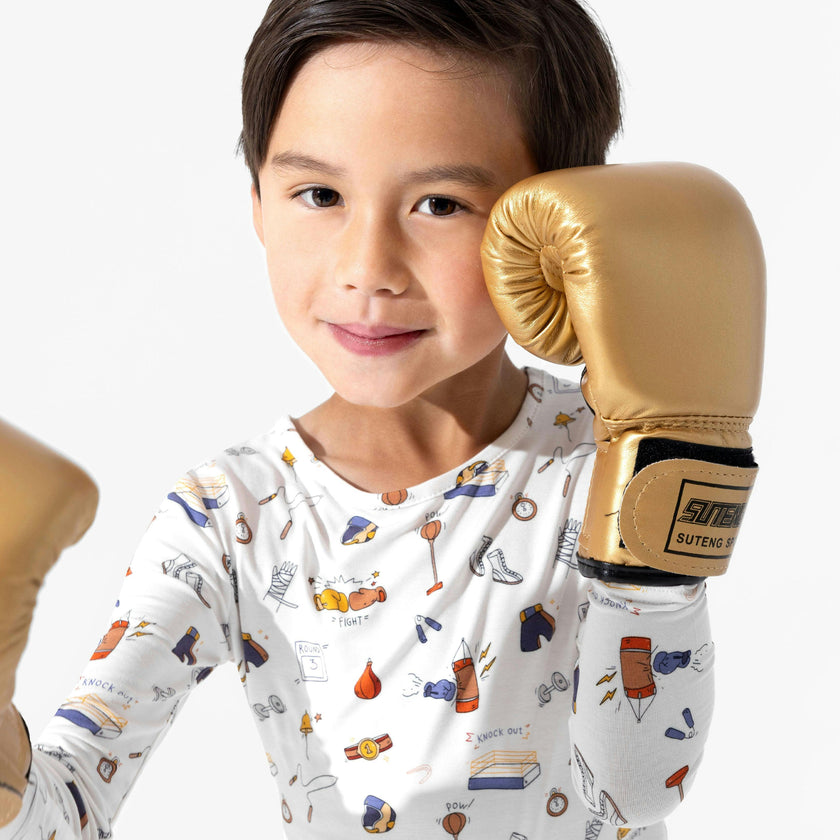 Boxing Bamboo Kids Pajamas