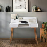 Creativo Wooden Writing Desk with Storage