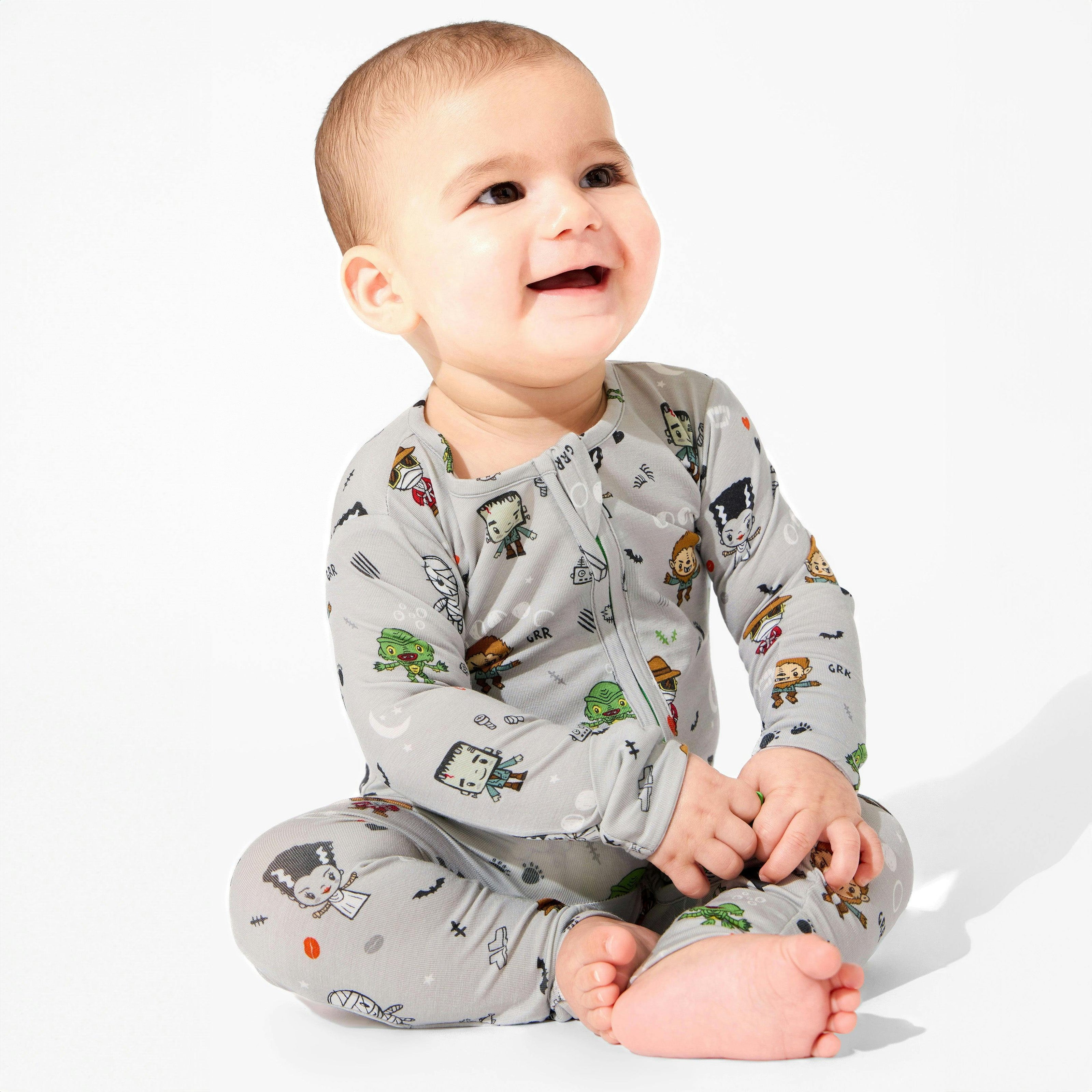 Little Monsters Bamboo Convertible Footie