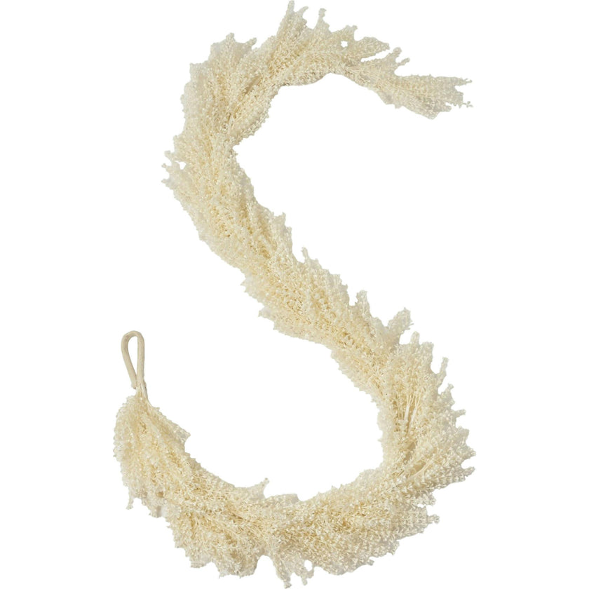 Frosted Shimmer Cream Baby's Breath Gypsophila Christmas Mantel Garland Holiday Table Runner