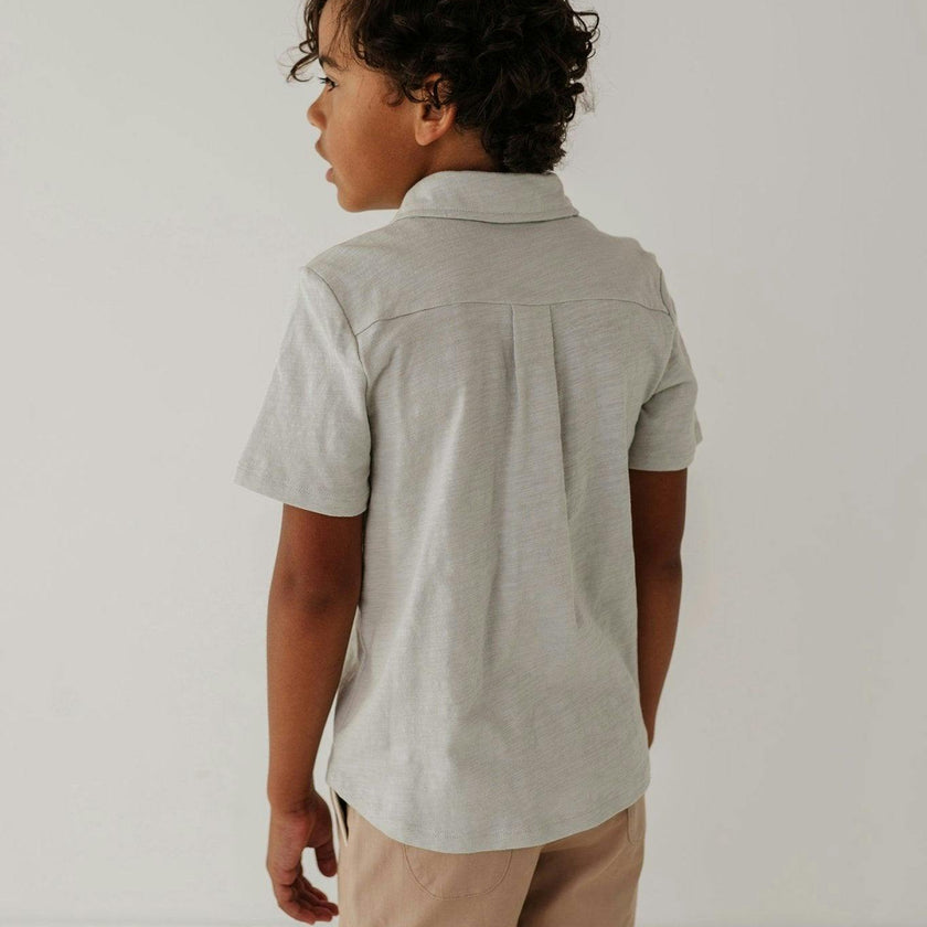Boy's Collar Button Shirt Desert Sage