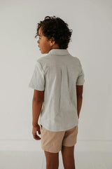 Boy's Collar Button Shirt Desert Sage
