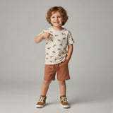 Organic Tee & Shorts Set - Horses