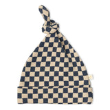 Organic Knotted Baby Gown - Midnight Check