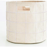 Handmade Canvas Storage Basket Mesh Lace