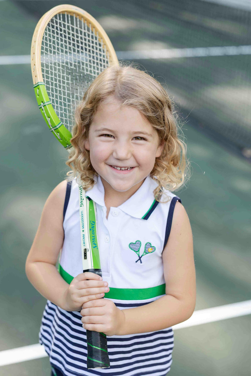 Knit Short Set with Tennis Rackets