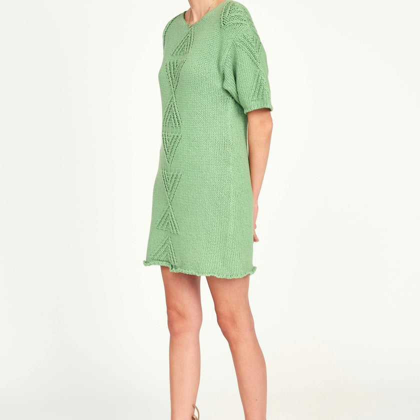 Osaka Short Dress, Green