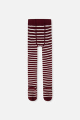 Knit Tights Reddish-Brown