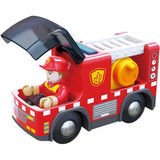 Hape: Light & Sound: Fire Truck With Siren - Red