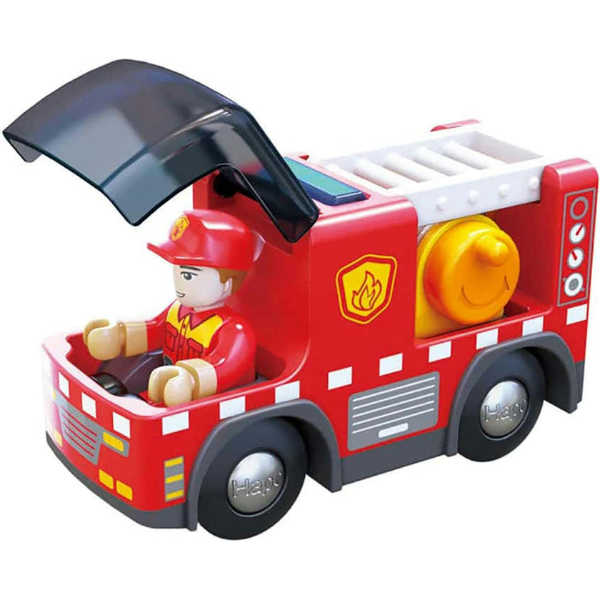 Hape: Light & Sound: Fire Truck With Siren - Red
