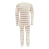 Beige Striped Modal Outfit
